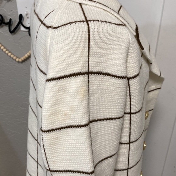 LILLY OF CALIFORNIA VINTAGE CREAM SWEATER JACKET LARGE - Picture 14 of 16